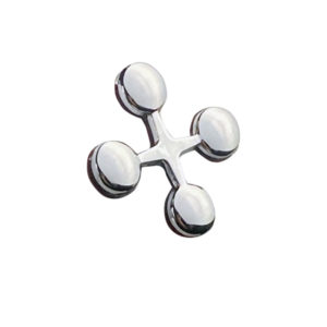 Αυτοκόλλητο Γράμμα Χρωμίου 3D “x” 2.7×2.5cm 1 Τεμάχιο