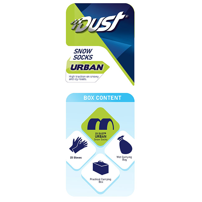 Αντιολισθητικό Πανί - Χιονοκουβέρτα Ελαστικών Dust "XXL" 2 Τεμάχια - Image 3