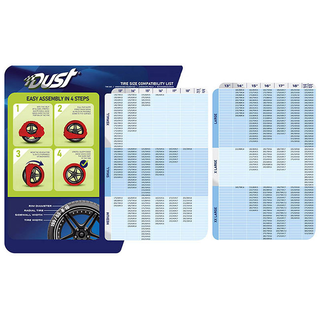 Αντιολισθητικό Πανί - Χιονοκουβέρτα Ελαστικών Dust "XXL" 2 Τεμάχια - Image 8