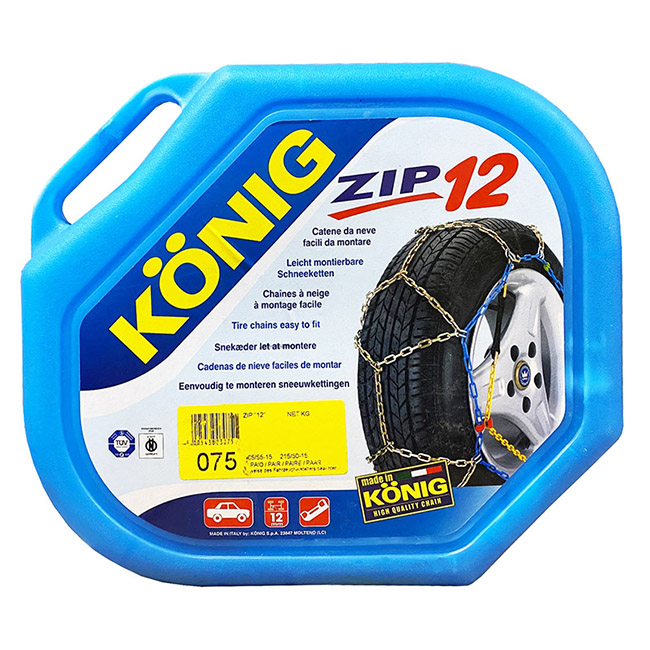 Αλυσίδες Χιονιού Konig No Problem Zip12mm No75 (70-80) 2 Τεμάχια - Image 3