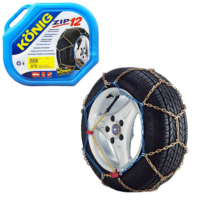 Αλυσίδες Χιονιού Konig No Problem Zip12mm No75 (70-80) 2 Τεμάχια - Image 5