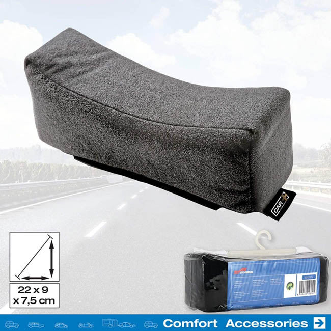 Ανατομικό / Ορθοπεδικό Μαξιλαράκι Υποστήριξης Λαιμού Για Τη Ζώνη Ασφαλείας 22x9x7.5cm Μαύρο 1 Τεμάχιο - Image 4