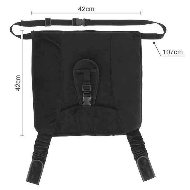 Ζώνη Ασφαλείας Αυτοκινήτου Για Εγκύους "Swiss Drive" Ρυθμιζόμενη & Αντιολισθητικό Μαξιλαράκι Θέσης Από Ύφασμα Alcantara 1 Τεμάχιο - Image 2