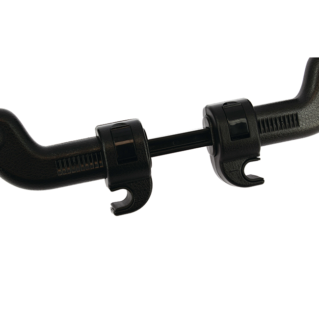 Πλαινά Μαξιλαράκια Προσκέφαλου / Υποστήριξης Λαιμού Memory Foam HLU1000 11x20x3.5cm Μαύρα 1 Τεμάχιο - Image 3