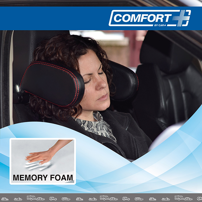 Πλαινά Μαξιλαράκια Προσκέφαλου / Υποστήριξης Λαιμού Memory Foam HLU1000 11x20x3.5cm Μαύρα 1 Τεμάχιο - Image 8