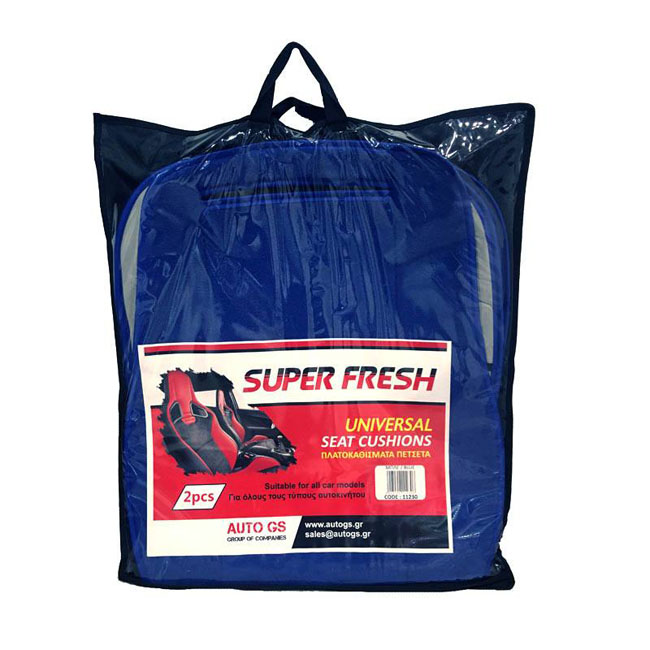 Πλατοκαθίσματα Αυτοκινήτου Πετσετέ Super Fresh Μπλε 2 Τεμάχια - Image 4