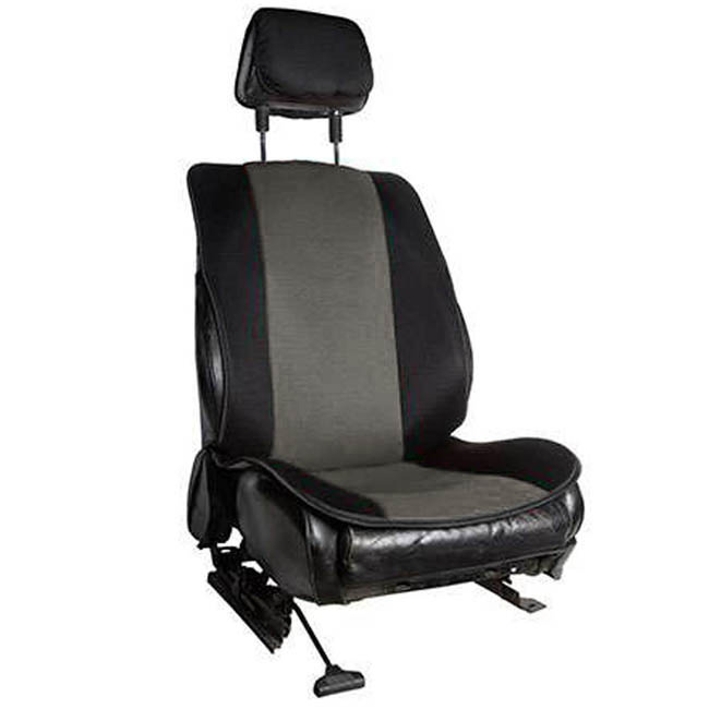 Πλατοκαθίσματα Αυτοκινήτου Alcadara Μαύρο-Γκρι 2 Τεμάχια - Image 2