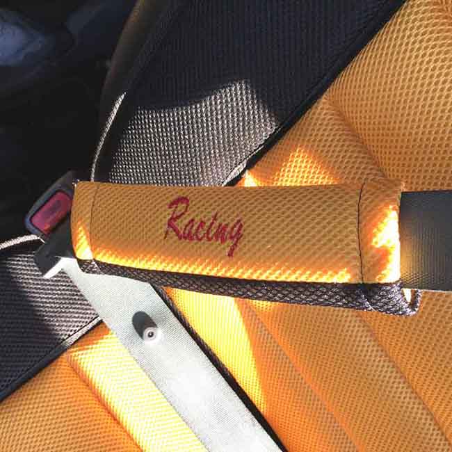 Πλατοκαθίσματα Αυτοκινήτου Racing Κίτρινα 5 Τεμάχια - Image 7