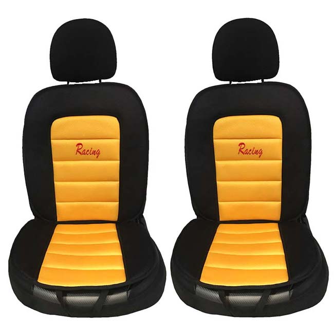 Πλατοκαθίσματα Αυτοκινήτου Racing Κίτρινα 5 Τεμάχια - Image 2
