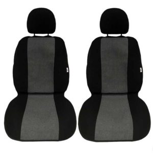 Πλατοκαθίσματα Αυτοκινήτου Πετσετέ Super Fresh Μαύρο-Γκρι 2 Τεμάχια