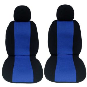 Πλατοκαθίσματα Αυτοκινήτου Πετσετέ Super Fresh Μαύρο-Μπλε 2 Τεμάχια