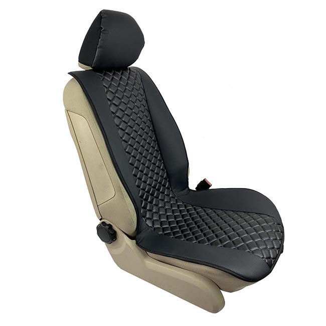 Πλατοκαθίσματα Aυτοκινήτου Δερματίνη Royal Μαύρα 2 Τεμάχια - Image 4