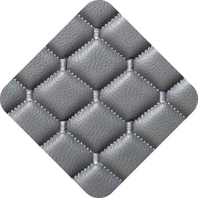 Πλατοκαθίσματα Aυτοκινήτου Δερματίνη Royal Γκρι 2 Τεμάχια - Image 2