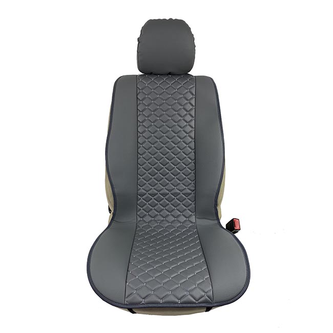 Πλατοκαθίσματα Aυτοκινήτου Δερματίνη Royal Γκρι 2 Τεμάχια - Image 5