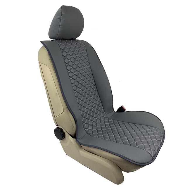 Πλατοκαθίσματα Aυτοκινήτου Δερματίνη Royal Γκρι 2 Τεμάχια - Image 6