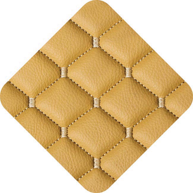 Πλατοκαθίσματα Aυτοκινήτου Δερματίνη Royal Μπεζ 2 Τεμάχια - Image 2