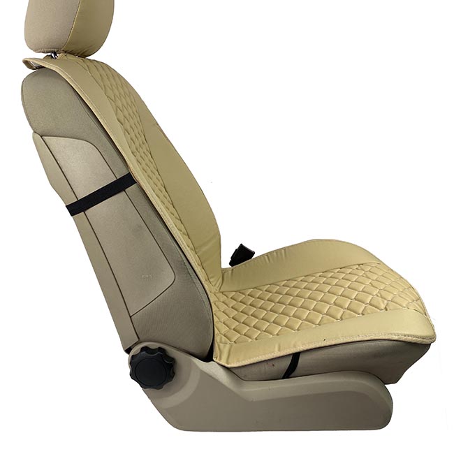 Πλατοκαθίσματα Aυτοκινήτου Δερματίνη Royal Μπεζ 2 Τεμάχια - Image 3