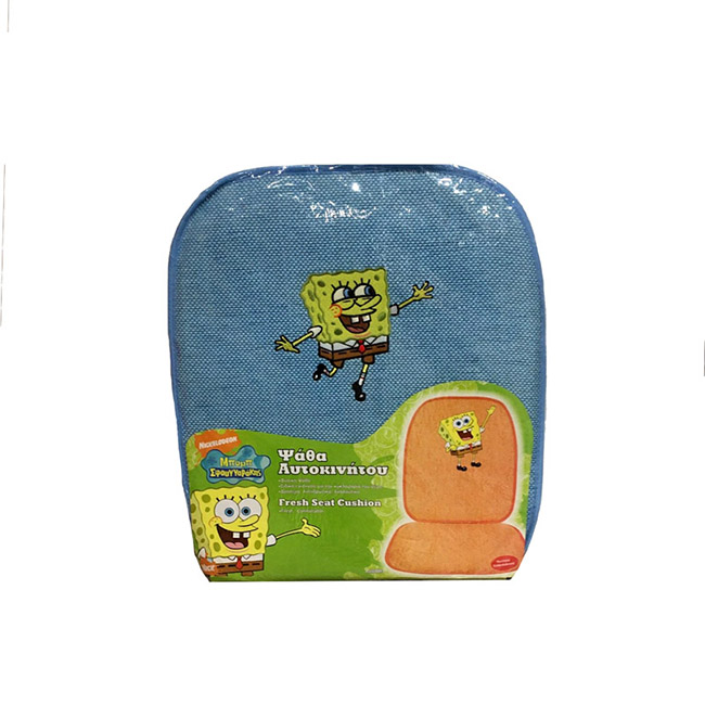 Πλατοκάθισμα Αυτοκινήτου Ψάθα Μπομπ Σφουγγαράκης Χοροπηδάει Γαλάζιο 1 Τεμάχιο - Image 6