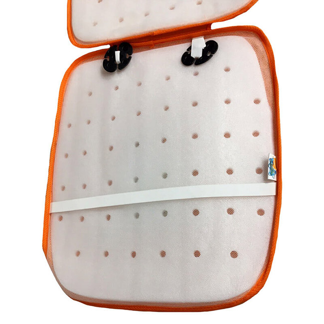 Πλατοκάθισμα Αυτοκινήτου Ψάθα Μπομπ Σφουγγαράκης Tετραγωνοπαντελονής Πορτοκαλί 1 Τεμάχιο - Image 7