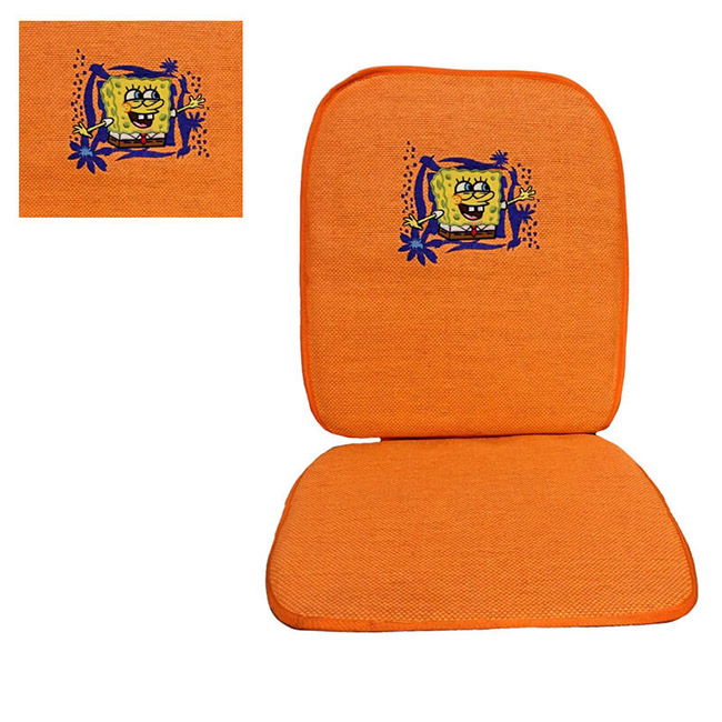 Πλατοκάθισμα Αυτοκινήτου Ψάθα Μπομπ Σφουγγαράκης Χαρούμενος Πορτοκαλί 1 Τεμάχιο - Image 2