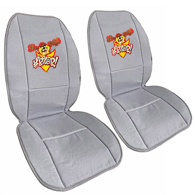 Πλατοκαθίσματα Αυτοκινήτου Διπλής Όψης WB Looney Tunes Μπλε Bugs Bunny - Γκρι Taz 2 Τεμάχια - Image 3