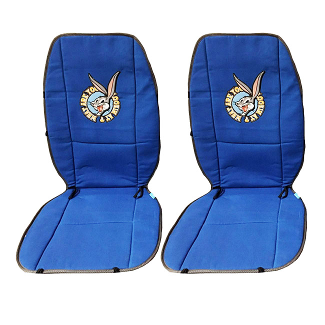 Πλατοκαθίσματα Αυτοκινήτου Διπλής Όψης WB Looney Tunes Μπλε Bugs Bunny - Γκρι Taz 2 Τεμάχια - Image 2