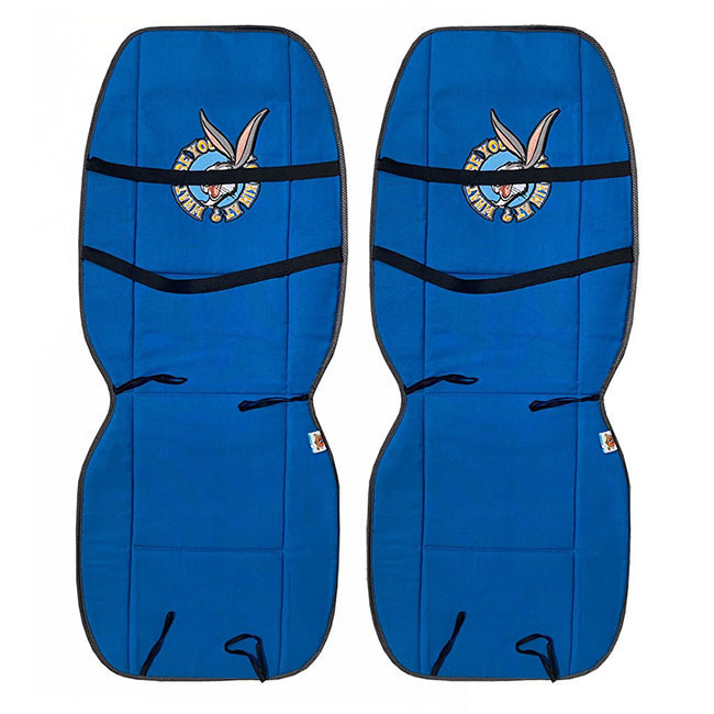 Πλατοκαθίσματα Αυτοκινήτου Διπλής Όψης WB Looney Tunes Μπλε Bugs Bunny - Γκρι Taz 2 Τεμάχια - Image 5