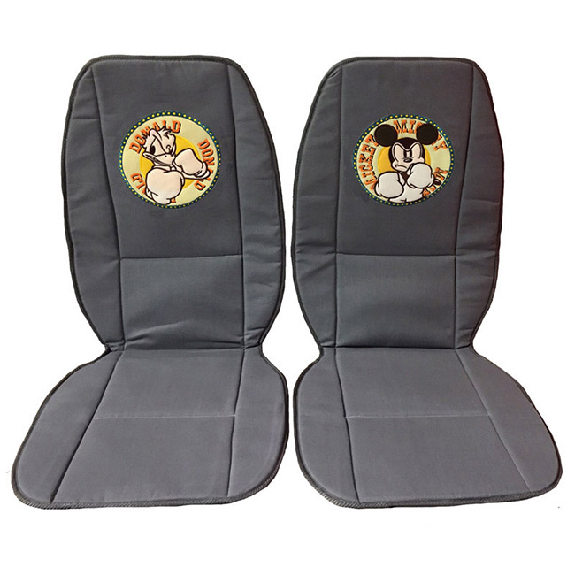 Πλατοκαθίσματα Αυτοκινήτου Διπλής Όψης Disney Mickey Mouse - Donald Duck Μπλε - Γκρι 2 Τεμάχια - Image 5
