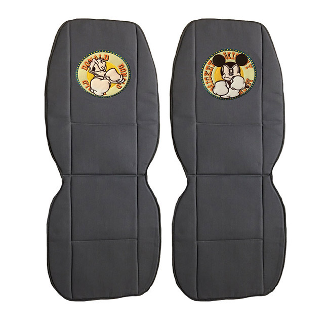 Πλατοκαθίσματα Αυτοκινήτου Διπλής Όψης Disney Mickey Mouse - Donald Duck Μπλε - Γκρι 2 Τεμάχια - Image 8