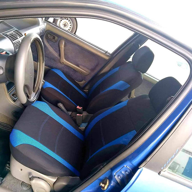 Καλύμματα Αυτοκινήτου Super Sport All In One Μαύρο-Μπλε Ζευ 4 Τεμάχια - Image 3