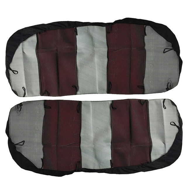 Καλύμματα Αυτοκινήτου Smart Style Μαύρο-Κόκκινο Σετ 8 Τεμάχια - Image 5