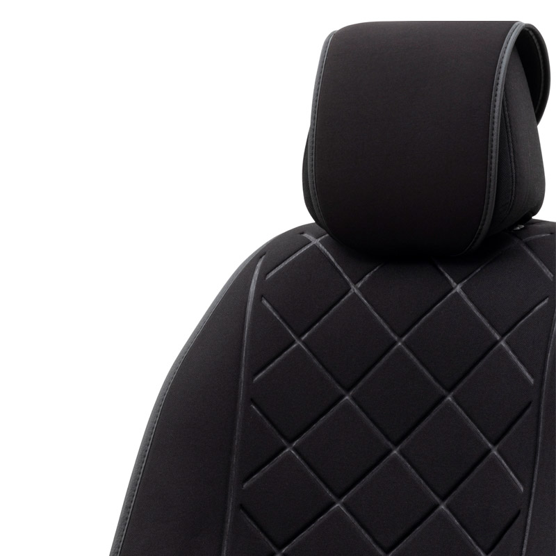 Πλατοκάθισμα Αυτοκινήτου Otom Active Pro Ύφασμα Τύπου Lacoste Ανάγλυφο Καπιτονέ Μαύρο ACTP-101 1 Τεμάχιο - Image 3