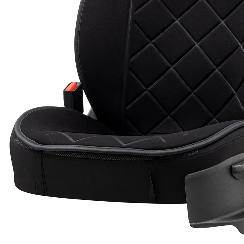 Πλατοκάθισμα Αυτοκινήτου Otom Active Pro Ύφασμα Τύπου Lacoste Ανάγλυφο Καπιτονέ Μαύρο ACTP-101 1 Τεμάχιο - Image 7