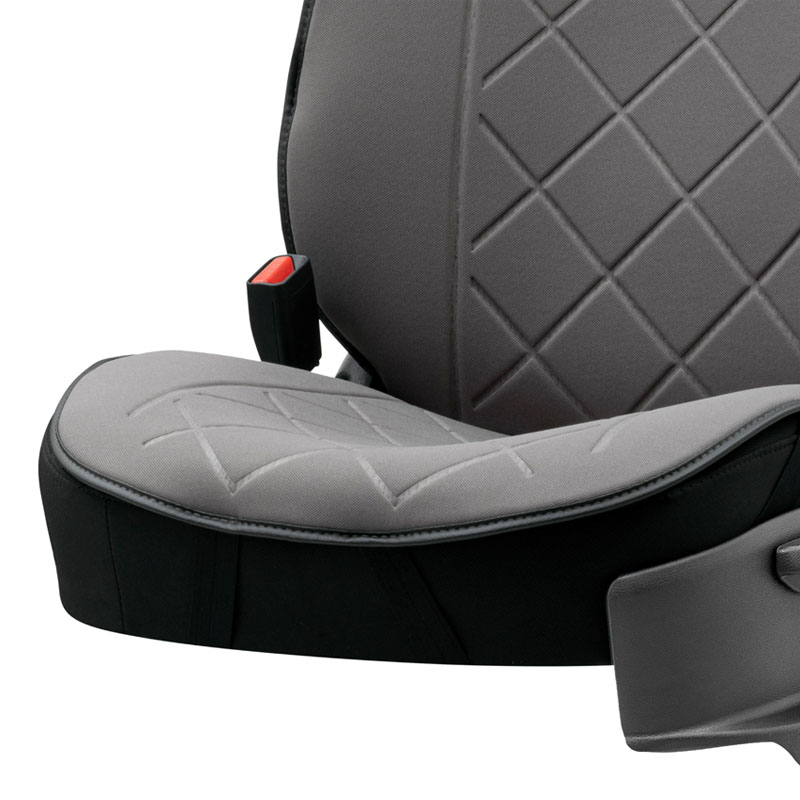 Πλατοκάθισμα Αυτοκινήτου Otom Active Pro Ύφασμα Τύπου Lacoste Ανάγλυφο Καπιτονέ Γκρι ACTP-102 1 Τεμάχιο - Image 4