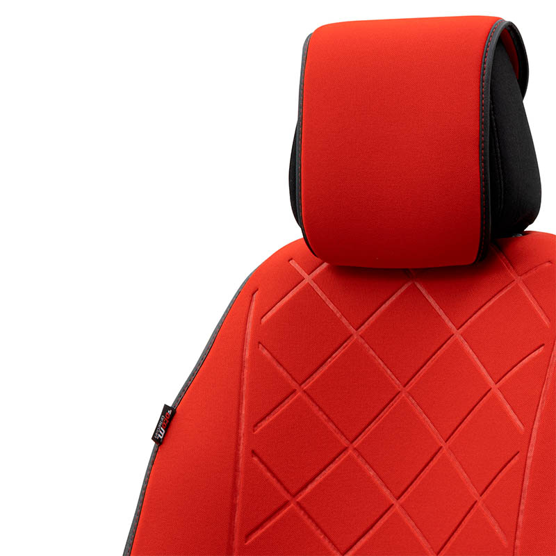 Πλατοκάθισμα Αυτοκινήτου Otom Active Pro Ύφασμα Τύπου Lacoste Ανάγλυφο Καπιτονέ Κόκκινο ACTP-104 1 Τεμάχιο - Image 7