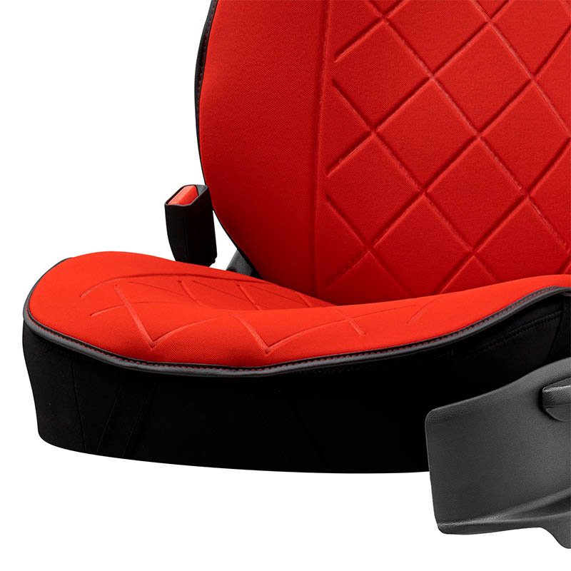 Πλατοκάθισμα Αυτοκινήτου Otom Active Pro Ύφασμα Τύπου Lacoste Ανάγλυφο Καπιτονέ Κόκκινο ACTP-104 1 Τεμάχιο - Image 4