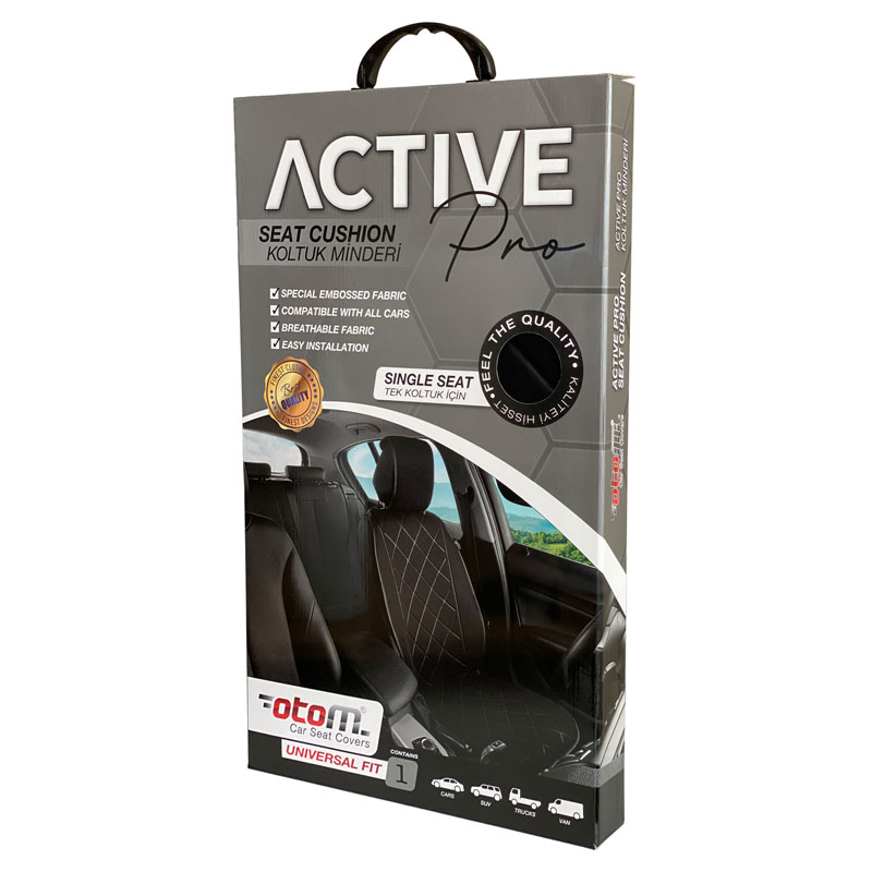 Πλατοκάθισμα Αυτοκινήτου Otom Active Pro Ύφασμα Τύπου Lacoste Ανάγλυφο Καπιτονέ Κόκκινο ACTP-104 1 Τεμάχιο - Image 5