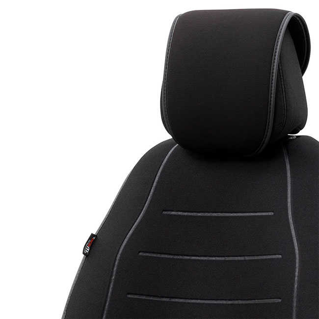 Πλατοκάθισμα Αυτοκινήτου Otom Active Line Ύφασμα Τύπου Lacoste Ανάγλυφο Καπιτονέ Μαύρο ACTL-101 1 Τεμάχιο - Image 4