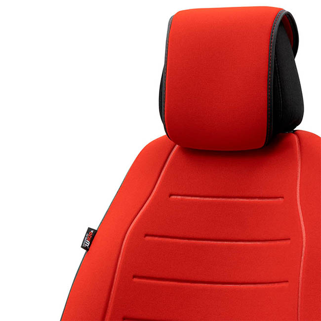 Πλατοκάθισμα Αυτοκινήτου Otom Active Line Ύφασμα Τύπου Lacoste Ανάγλυφο Κόκκινο ACTL-104 1 Τεμάχιο - Image 3