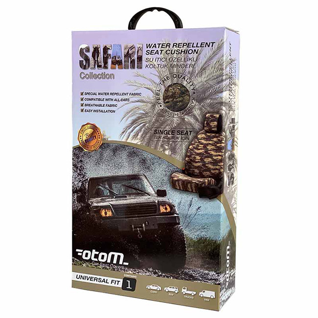Ημικάλυμμα Καθίσματος Αυτοκινήτου Otom Safari Concept Ύφασμα Παραλλαγής "Camouflage" Αδιάβροχο SFRM-106 1 Τεμάχιο - Image 2