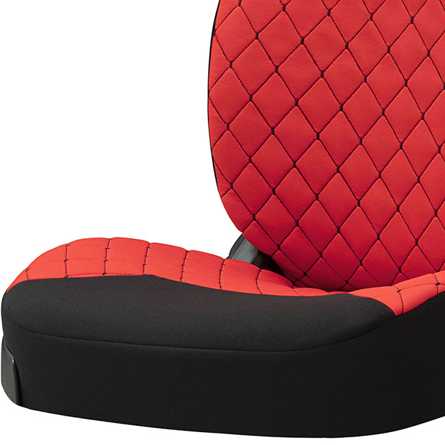 Ημικαλύμματα Καθισμάτων Αυτοκινήτου Otom RSX Sport Ύφασμα Κεντητό Καπιτονέ Κόκκινο - Μαύρο RSXL-104 2 Τεμάχια - Image 3