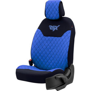 Ημικαλύμματα Καθισμάτων Αυτοκινήτου Otom RSX Sport  Ύφασμα Κεντητό Καπιτονέ Μπλε – Μαύρο RSXL-105 2 Τεμάχια