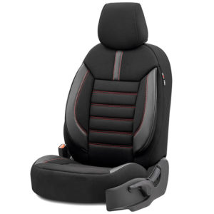 11833-2-kalymmata-otom-limited-mauro-kokkino-autogs_650 Καλύμματα Αυτοκινήτου Otom Limited Design Universal Jacquard / Lacost / Δερματίνη Σετ Εμπρός / Πίσω Μαύρο Με Κόκκινες Ραφές LMT-101 11 Τεμαχίων