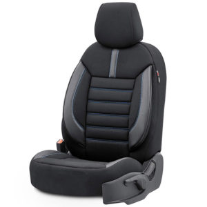 11835-2-kalymmata-otom-limited-mauro-mple-autogs_650 Καλύμματα Αυτοκινήτου Otom Limited Design Universal Jacquard / Lacost / Δερματίνη Σετ Εμπρός / Πίσω Μαύρο Με Μπλε Ραφές LMT-103 11 Τεμαχίων