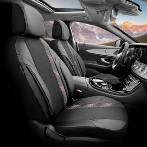 xr:d:DAFm7EQMCc4:540,j:5871965949888642297,t:23072811 Καλύμματα Αυτοκινήτου Otom Horizon Universal Jacquard / Rachel / Δερματίνη Σετ Εμπρός / Πίσω Μαύρο Με Κόκκινο HRZ-1801 11 Τεμάχια