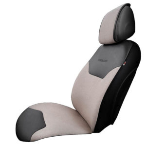 Ημικάλυμμα Αυτοκινήτου Otom “Exclusive” Από Λινό Ύφασμα Με Δερματίνη Μπεζ – Μαύρο EXLN-103 1 Τεμάχιο