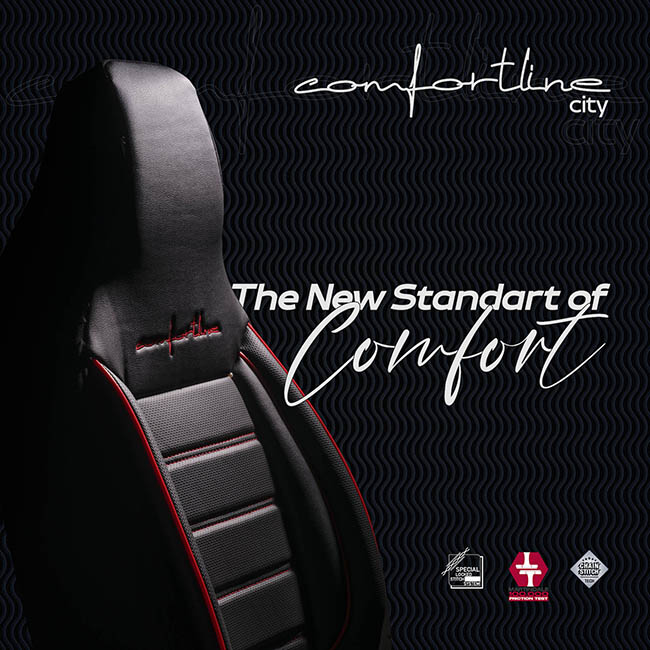 Καλύμματα Αυτοκινήτου Otom Comfortline City Design Universal Sued / Rachel / Δερματίνη Σετ Εμπρός / Πίσω Με Ενσωματωμένα Προσκέφαλα Μαύρο CMF-209CTY 11 Τεμαχίων - Image 8