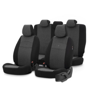 Καλύμματα Αυτοκινήτου Otom Smart Design Universal Ύφασμα / Δερματίνη Σετ Εμπρός / Πίσω Μαύρο SLΤSΜΤ101-ΝΖ 11 Τεμάχια