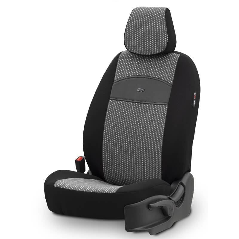 Καλύμματα Αυτοκινήτου Otom Smart Design Universal Ύφασμα / Δερματίνη Σετ Εμπρός / Πίσω Μαύρο / Γκρι SLTSMT102-NZ 11 Τεμαχίων - Image 10
