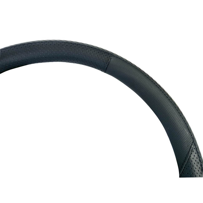 Κάλυμμα Τιμονιού Αυτοκινήτου Δερματίνη X-Treme Sport Μαύρο Medium 38cm 1 Τεμάχιο - Image 2